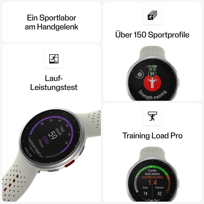 Сучасний спортивний GPS-годинник, пульсометр, смарт-годинник для чоловіків та жінок, годинник для бігу, тренування, моніторинг сну та трекер активності Snow White Pacer Pro