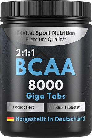 Веганський амінокислотний комплекс BCAA, 365 таблеток