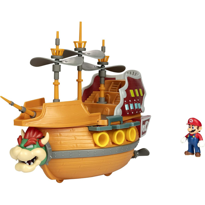 Ігровий набір SUPER MARIO Deluxe Дирижабль Боузера з фігуркою Маріо