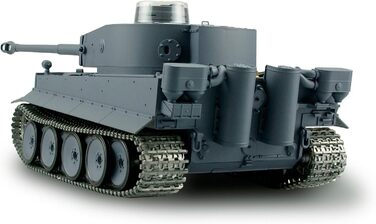 Радіокерований танк Тигр I Heng Long 116, сірий колір, з димом та звуком, металевими шестернями та гусеницями, 2.4Ghz