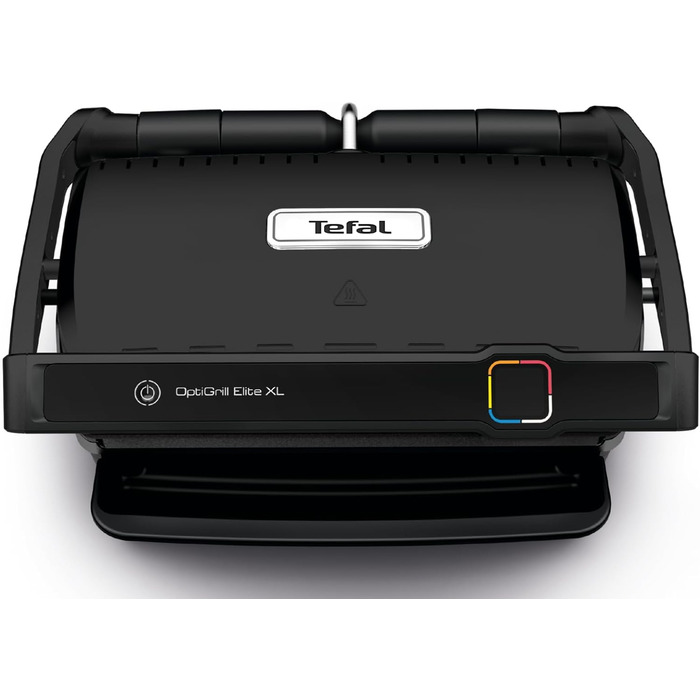 Контактний гриль Tefal OptiGrill Elite XL, 16 програм, Цифровий дисплей з індикатором рівня приготування, Знімні пластини XL, Електрогриль, Чорний, GC760812