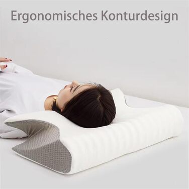 Універсальна подушка Dreamsleepz, подушка Dream Sleepz, ергономічна подушка для шиї, подушка для підтримки шиї, для сну на боці, спині та животі (чорна)