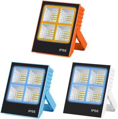 Сонячний кемпінговий ліхтар зі світлодіодом, 1200 мАг, функція заряджання через USB, перезаряджається для мобільних пристроїв, яскраве освітлення для кемпінгу та надзвичайних ситуацій, колір помаранчевий