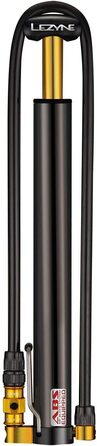 Портативний велосипедний насос Lezyne Micro Floor Drive HP/HPG, шосейний, для гравійного велосипеда, високий тиск, відкидний патрон ABS, Presta/Schrader чорний/глянцевий 30.0 см