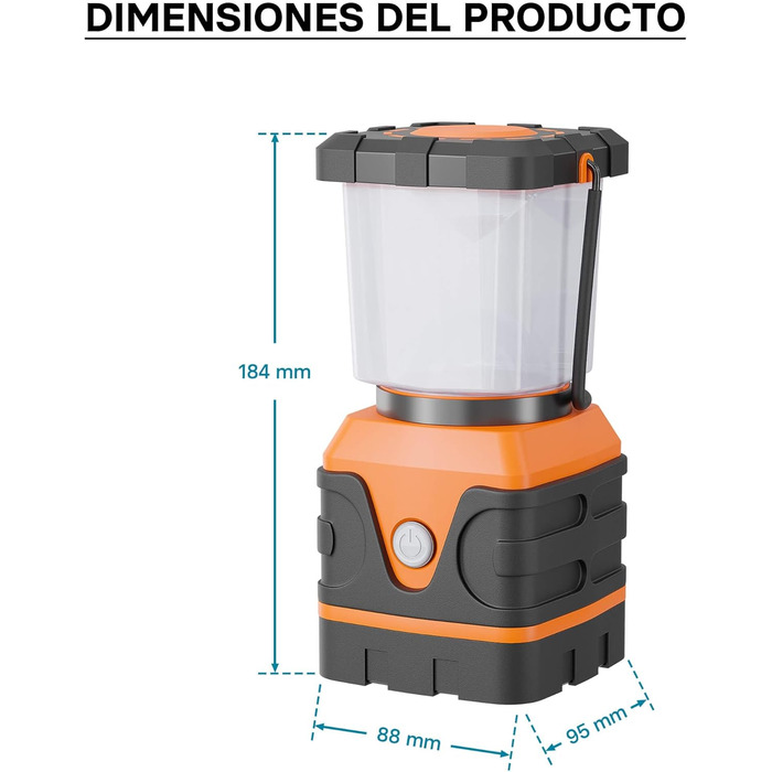 Ліхтар для кемпінгу на батарейках з 4 режимами освітлення, світлодіодний кемпінговий ліхтар з регульованою яскравістю, вуличний ліхтар, кемпінговий ліхтар, ліхтар для намету, акумуляторний