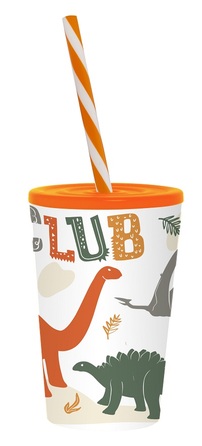 Склянка з трубочкою Herevin Dino Club 0.34 л (161914-066P) (6917968)