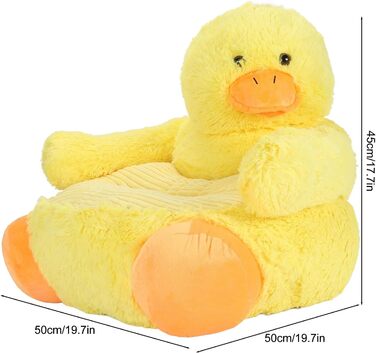 Плюшеве сидіння у формі качки зі спинкою - м&39яке, зручне та миється, милий дизайн тварин для спальні або ігрової кімнати
