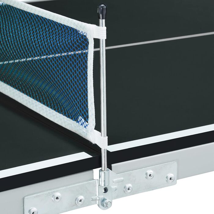 Тенісний стіл Relaxdays, складний тенісний стіл із сіткою, 2 ракетки, 3 м&39ячі, ВxШxГ 70 x 70 x 150 см, чорний