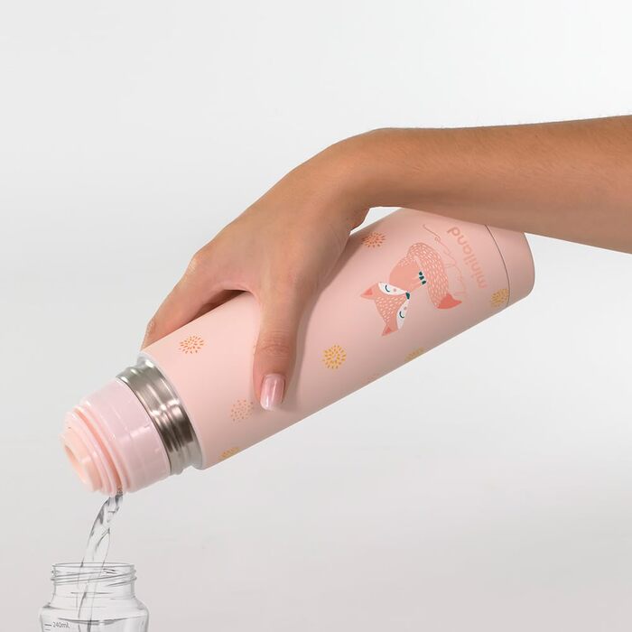 Термопляшка Miniland Thermy Candy 500 мл. Високоякісна термопляшка з нержавіючої сталі для збереження рідин гарячими або холодними більше 24 годин.