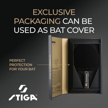 Тенісна ракетка STIGA Pro Carbon — для досвідчених атакуючих гравців