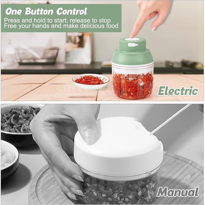 Електрична овочерізка 250 мл подрібнювач цибулі, мультиподрібнювач цибулерізка, подрібнювач їжі, кухонні аксесуари для овочів, фру