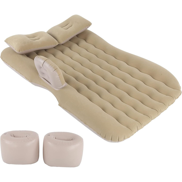 Надувний матрац для автомобіля, Надувний матрац, Надувне ліжко для заднього сидіння автомобіля, Автомобільний надувний матрац, Зручне ліжко для подорожей, Надувний матрац з подушкою-топ, Матрац, Надувне ліжко для кемпінгу та подорожей на свіжому повітрі