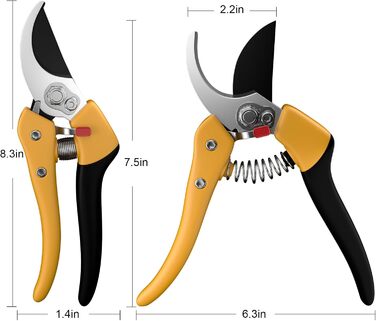 Садові ножиці, секатори SK4, професійні садові ножиці з двостороннім механізмом для рослин, живоплотів та квітів, секатори SK4