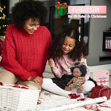 Африканська лялька для дітей Fashion Play Doll Kids Girls, 2you Black Doll 10 Inch Baby Doll