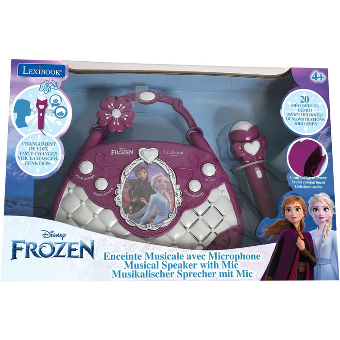 Караоке-сумка Lexibook Frozen K102FZ, мікрофон, зміна голосу
