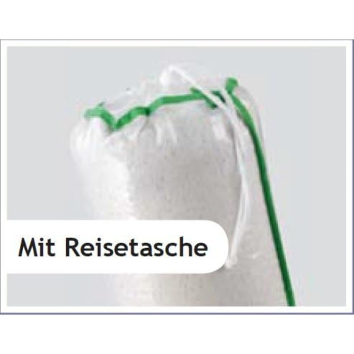 Дорожня подушка VitaLife 37106, поліестер, біла, 42 x 24 x 12 см