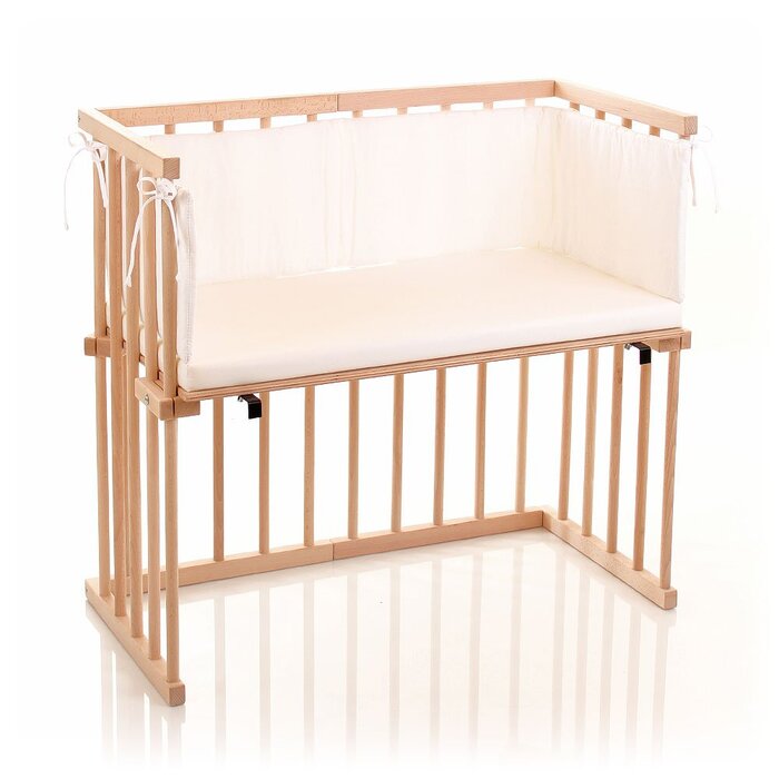 Приліжкове ліжко Dreamgood, букове дерево, в комплекті матрац Prime, білий.