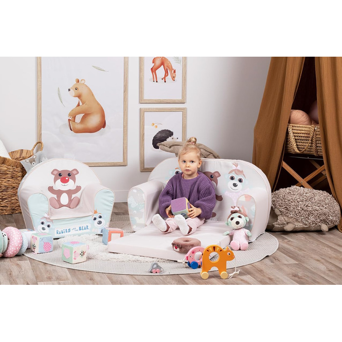 Дитячий стільчик - Малюки та ведмідь, 74037 -