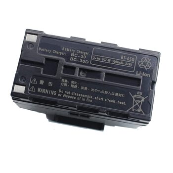 Замінний акумулятор BT-65Q ємністю 5000 мАг 37 Втгод, сумісний з Topcon BT-30, BT-62Q, BT65Q, BT66Q, BT-66Q