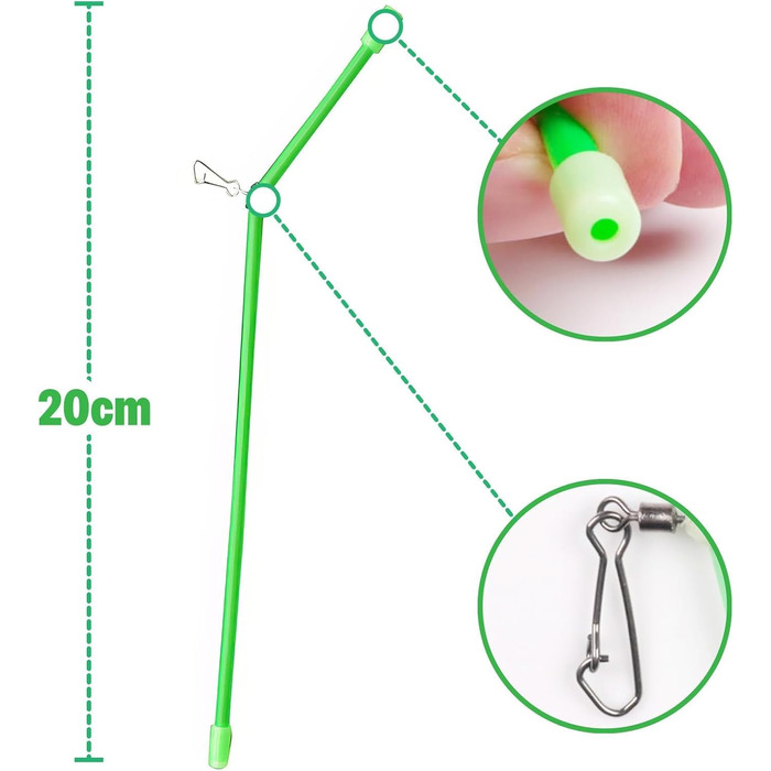 З поворотними світловими аксесуарами для риболовлі, для риболовлі Окремі основні бокові шнури запобігають заплутуванню