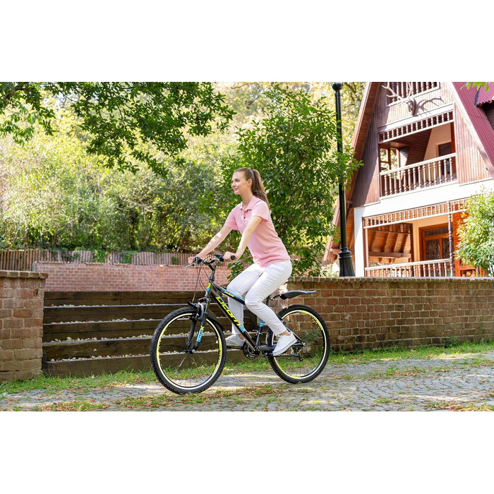 Гірський велосипед преміум-класу Licorne Bike Guide у розмірах 20, 24, 26, 27,5 та 29 дюймів, для дівчат, хлопчиків, чоловіків та жінок, антрацитовий 26 дюймів