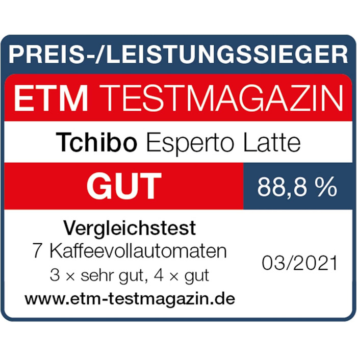 Повністю автоматична кавоварка Tchibo Esperto Latte з функцією спінювання молока для кавової пінки, еспресо та молочних делікатесів, антрацит