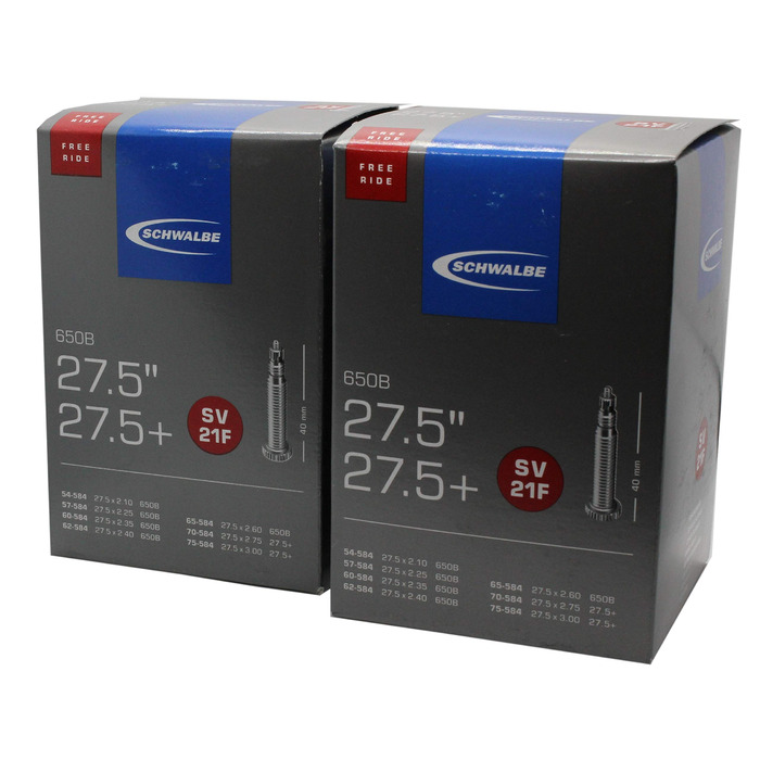 Камера велосипедна Schwalbe SV21F, чорна, 69.5 x 5.3-5.8 см, одинарна