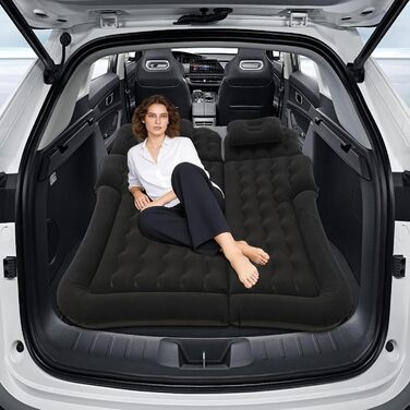 Автомобільний матрац, 174 * 126 см надувний матрац для позашляховика, універсальне автомобільне ліжко, електричний повітряний насос та 2 подушки, надувне автомобільне ліжко для кемпінгу та подорожей