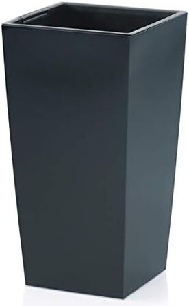 Горщик для рослин rg-vertrieb, квітковий горщик, кашпо, квадратне кашпо з вставкою, 3 розміри, 4 кольори, НОВИНКА (61 см антрацит)