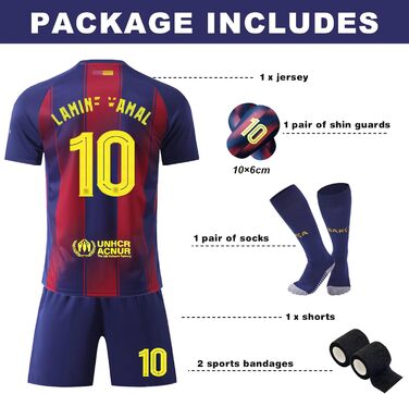 Новий дитячий комплект футбольної майки, тренувальна футбольна майка, домашня/виїзна футбольна майка, футболки для фанатів, швидковисихаюча, дихаюча футбольна майка з щитками для гомілок, 130-140C