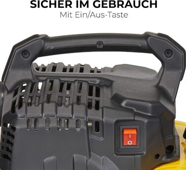 Компресор Stanley DN200/8/6 - Повітряний компресор 8 бар - Підлоговий компресор з ємністю бака 6 л - Безмасляний всмоктувальний ко