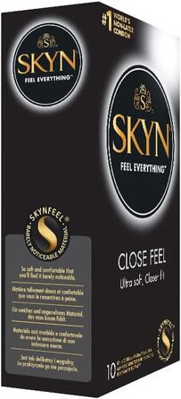 Презервативи SKYN Close Feel 40 шт. / Презервативи без латексу Skynfeel для чоловіків, Gossamer Feeling, маленька окружність, коробка для презервативів Extra Soft, чутливі, презервативи шириною 51 мм