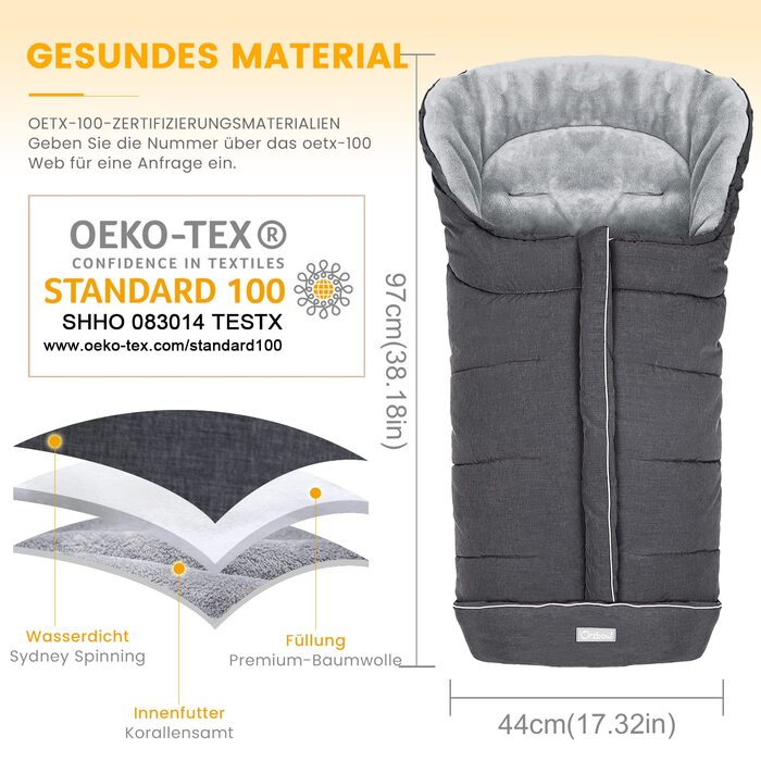 Муфта для ніг Orzbow для дитячої коляски, дитячий спальний мішок, дитячий муфта для дитячої коляски, зимовий муфта на блискавці, щ