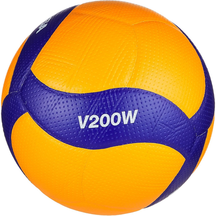 Професійний волейбольний м'яч Mikasa V200W (FIVB Official Game Ball), Змагальний рівень, 18 панелей, Технологія Double Dimple, Розмір 5