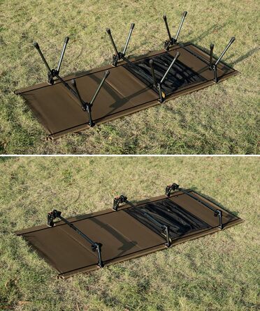 Складане похідне ліжко 19070 см, портативне туристичне ліжко, легке, складне, кемпінгове ліжко до 150 кг для намету, для активного відпочинку на природі, подорожей, саду, офісу, кольору койота коричневого