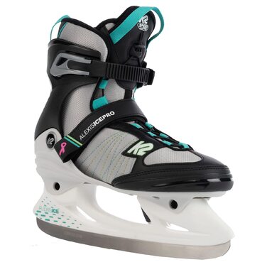 Ковзани жіночі K2 Alexis Ice Pro, чорний з бірюзовим, EU 34 (UK 1.5 / US 4)