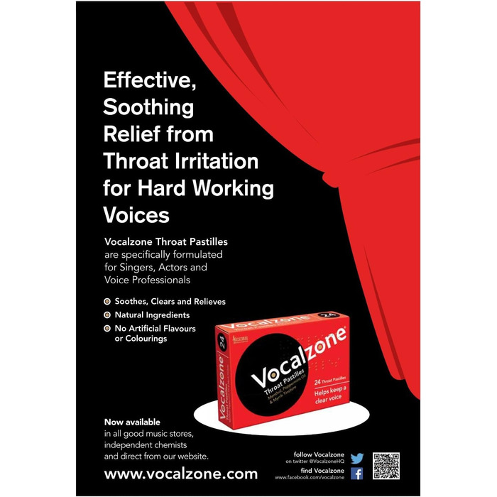Гриф Vocalzone, 24 частини, 3 частини