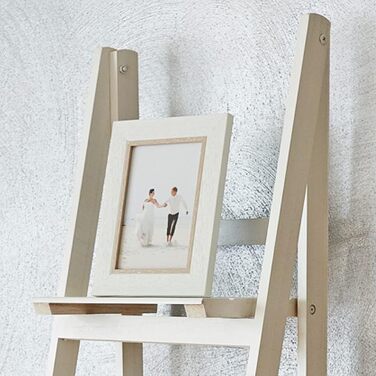 Полиця-сходинка дерев&39яна настінна полиця книжкова полиця для кухні вітальні ванної кімнати фоторамка сучасна 4 х полиці для декоративних фоторамок рослини білого кольору