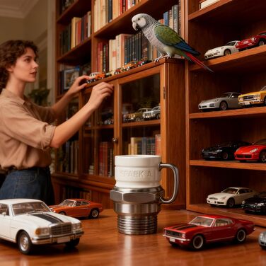 Звичайна кавова чашка, креативна, у формі свічки, прикраса для склянок для води, кавових чашок, молока та води, для любителів/колекціонерів/механіків автомобілів