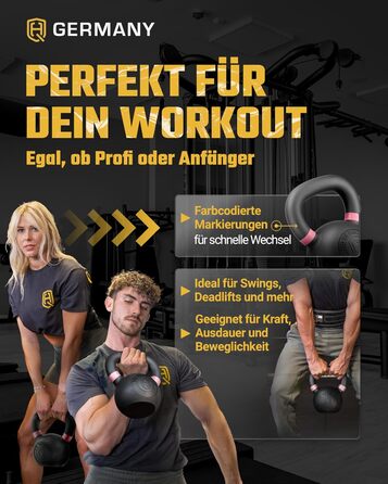 Гіря HQ Germany з порошковим покриттям (Powdercoat) 2-32 кг Стартовий набір (2468 кг)