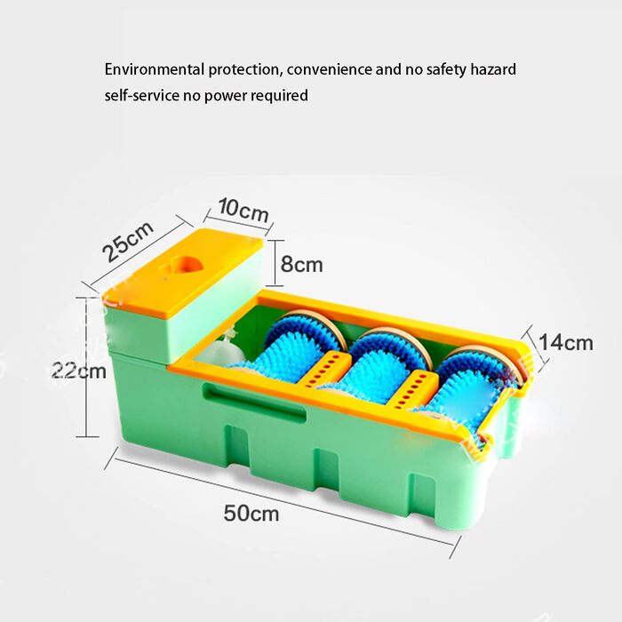 Машина для чищення підошви WJFLUCK, безкоштовна машина для чищення чохлів для взуття, прання взуттєвої плівки, екологічно чиста прокладка, чистка для взуття, щітка для взуття (зелений)
