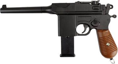 Маузер світової війни C96 11 Пістолет Softair Metal Airgun Гвинтівка чорний магазин тиск пружини 0,5 Дж (GYD1001212)