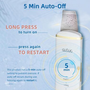 Ультразвуковий пристрій для видалення вугрів на обличчі з 4 режимами, очищувач пор, шпатель для вмивання обличчя, очищувач шкіри для пристрою для очищення обличчя A-white Gold