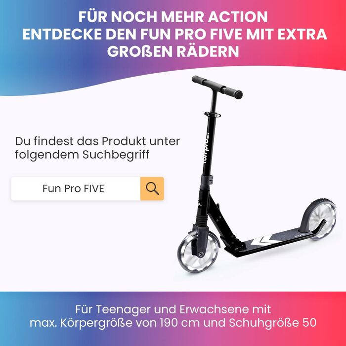 Самокат преміум-класу fun pro, дитячі самокати від дилера в Гамбурзі, самокати для дітей 6-18 років - самокат, самокат, міський са