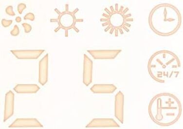 Настінний вентилятор-обігрівач Sichler Household Appliances компактний настінний вентилятор-обігрівач з цифровим термостатом, таймером, 2000 Вт (обігрівач, настінний обігрівач, охолодження)