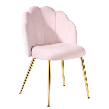 Крісло-туалетний столик без коліс, оксамитове крісло-обшивка для вітальні та спальні, сучасні стільці для їдальні, рожевий 1 рожевий