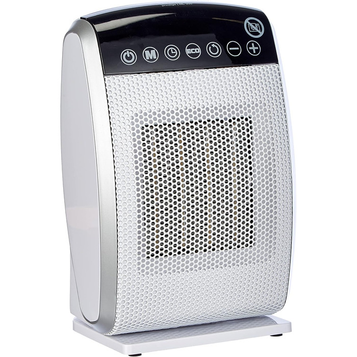 Тепловентилятор Fakir Prestige HL 300 керамічний вентилятор із сенсорним світлодіодним дисплеєм, 1800 Вт з 3 режимами нагріву, ефективною функцією ECO та таймером