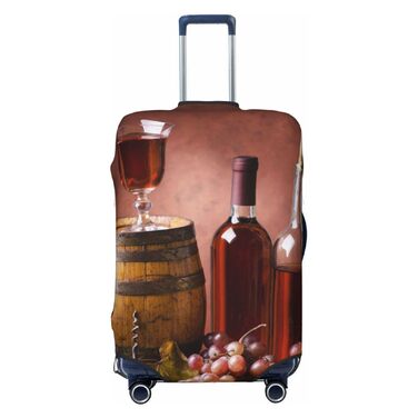 Чохол для валізи для транспортування напоїв та продуктів, міцний, підходить для валіз розміром 45.7 - 81.3 см, розмір XL, Чорний, X-Large