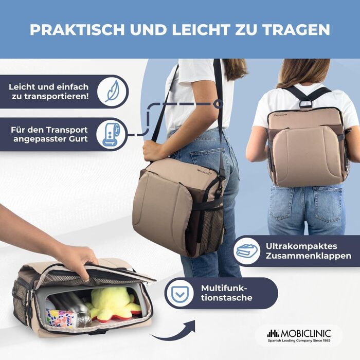 Портативний стільчик для годування, Monkey, дорожній стільчик для годування, від 6 до 36 місяців, до 15 кг, складний, регульовані