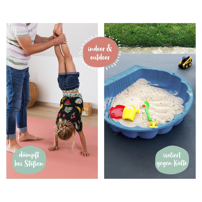 Протиковзкий килимок для повзання Килимки Oeko-Tex Грати в Mat Baby Розмір 120х120см (120х120 см (1 упаковка), слива)